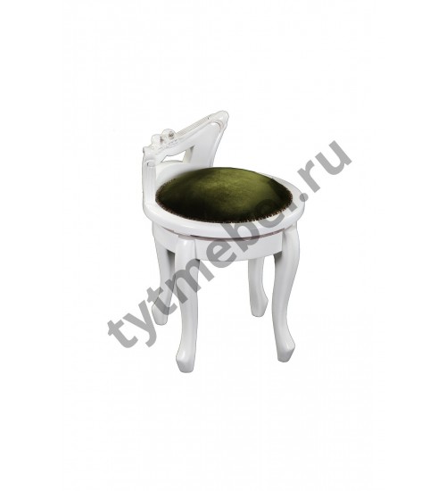 ST-12. Стул (массив красного дерева) WHITE GLAZE (белый глянцевый), 43*42*53 см